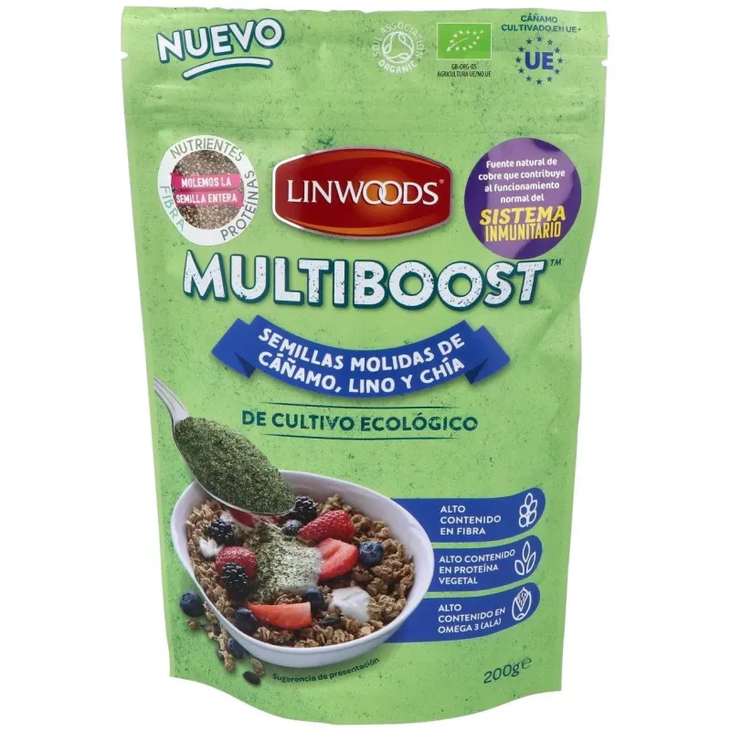 Semillas de cañamo molidas lino y chia 200gr. bio | Farmacia Barata Semillas de cañamo molidas lino y chia 200gr. bio | Farmacia Barata