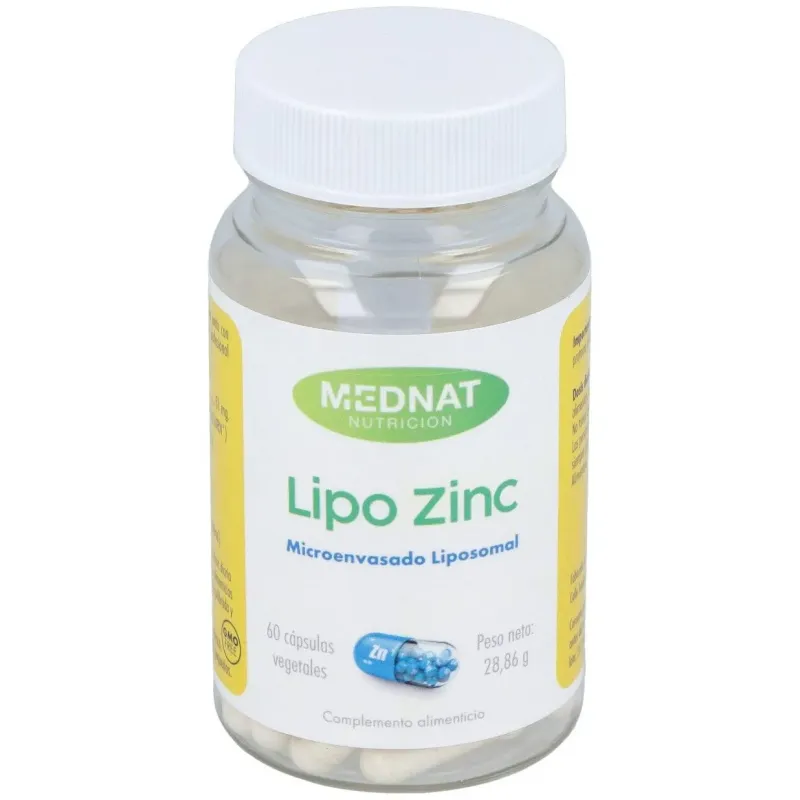 Mednat lipo zinc 60caps | Farmacia Barata
