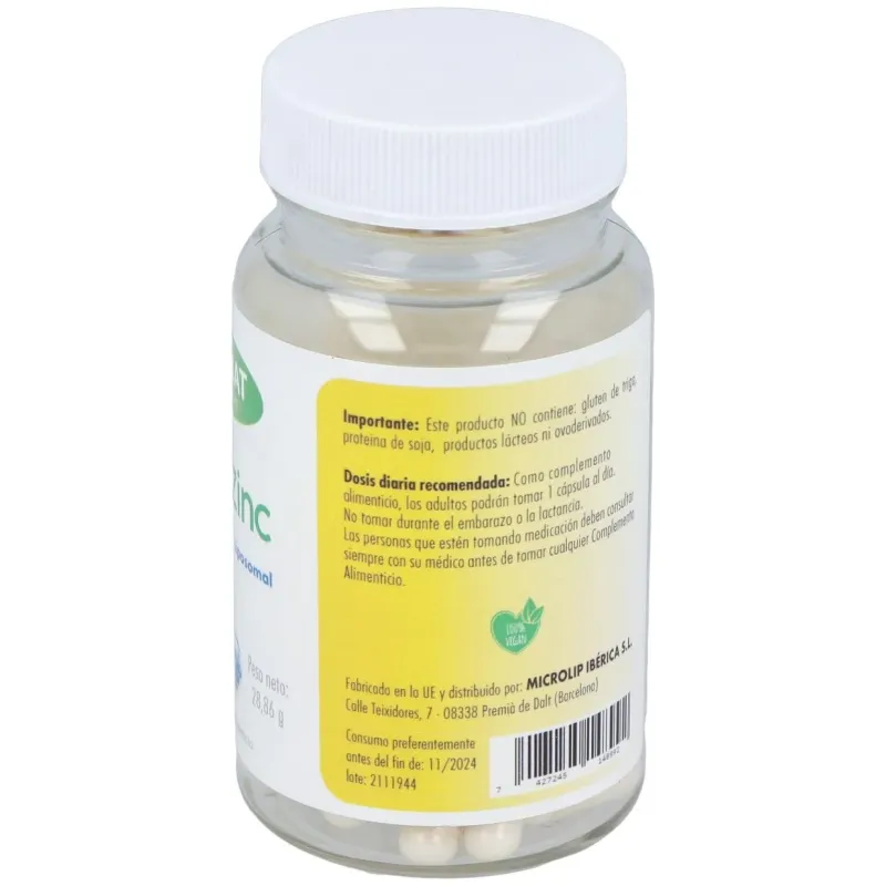 Mednat lipo zinc 60caps | Farmacia Barata