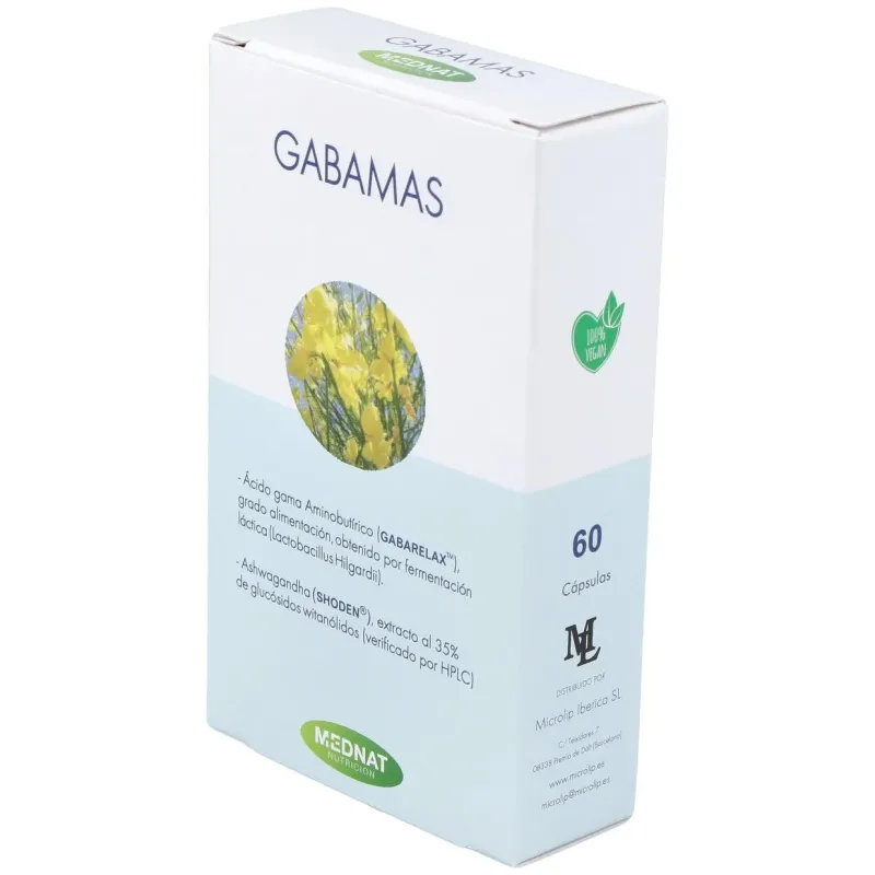 Mednat gabamas 60caps | Farmacia Barata