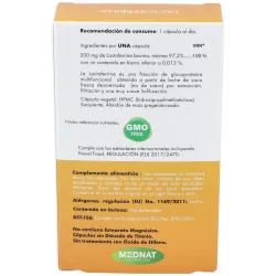 Mednat lactoferrina 200mg 30caps | Farmacia Barata