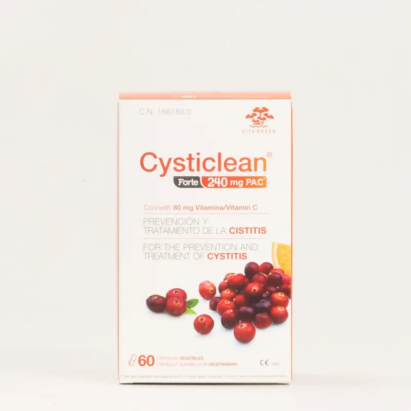 Cysticlean Forte 240 mg, 60 Cápsulas. Cysticlean Forte 240 mg, 60 Cápsulas.