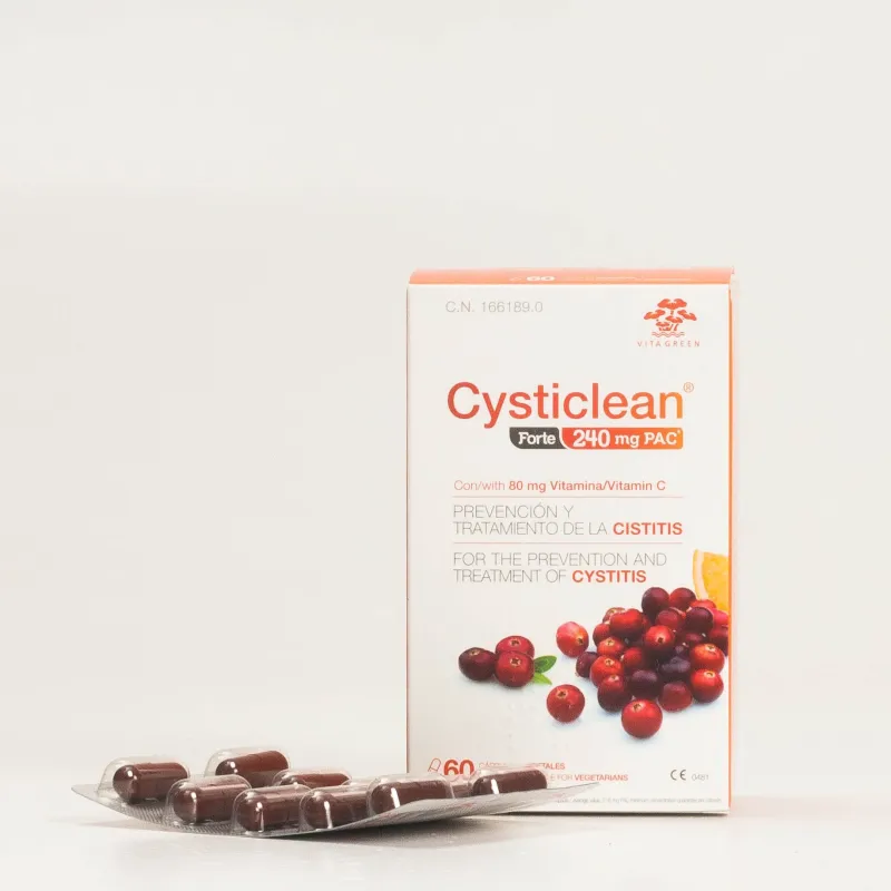 Cysticlean Forte 240 mg, 60 Cápsulas. Cysticlean Forte 240 mg, 60 Cápsulas.