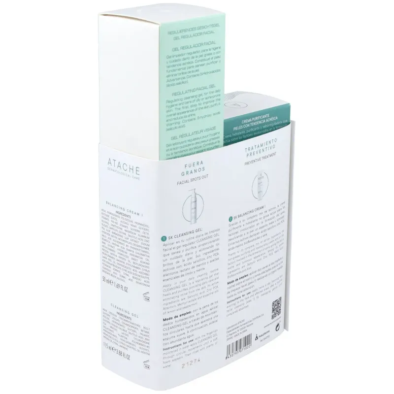 Atache pack preventiva antiacné balansing crema + cleansing gel | Farmacia Barata Atache pack preventiva antiacné balansing crema + cleansing gel | Farmacia Barata