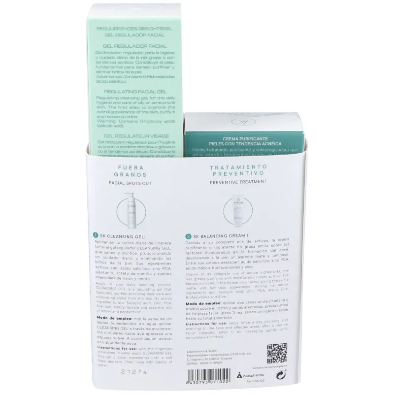 Atache pack preventiva antiacné balansing crema + cleansing gel | Farmacia Barata Atache pack preventiva antiacné balansing crema + cleansing gel | Farmacia Barata