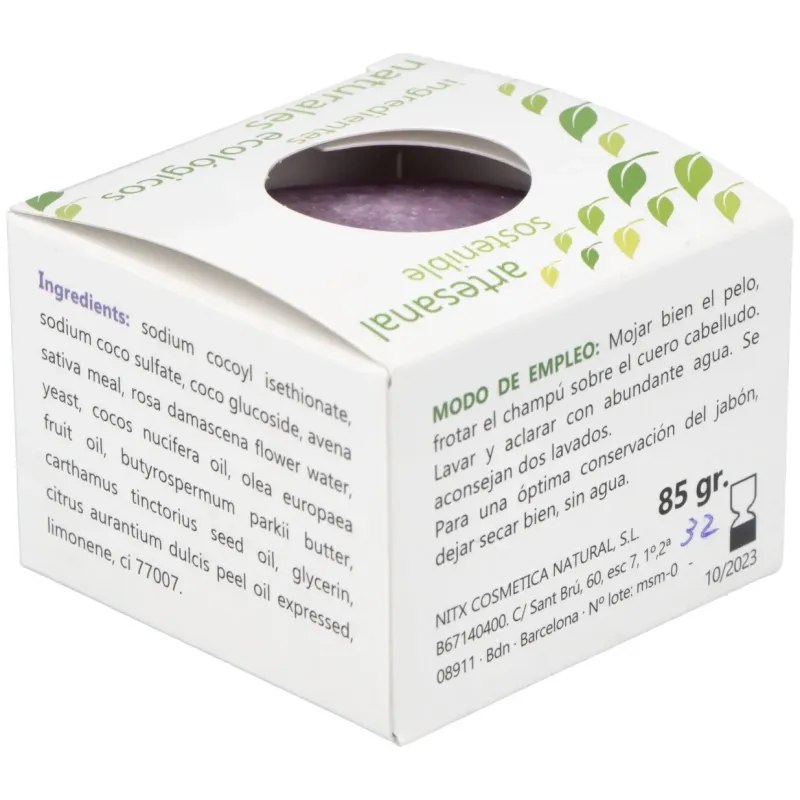 Nitx champu solido rizos 85g | Farmacia Barata