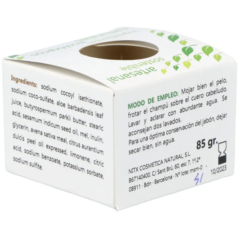 Nitx champú sólido nutritivo 85g | Farmacia Barata