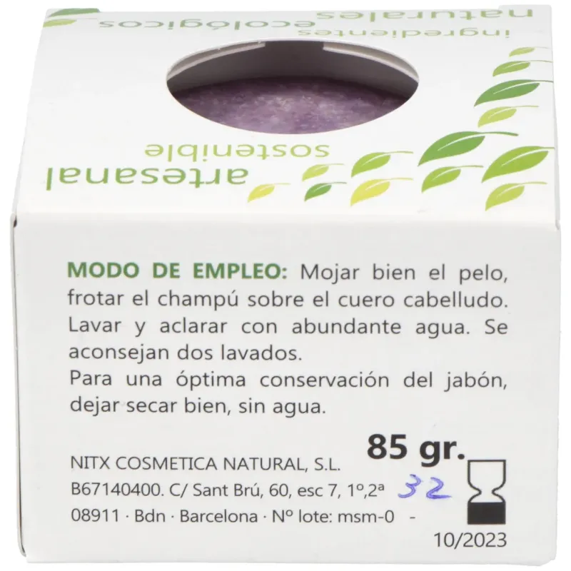 Nitx champu solido rizos 85g | Farmacia Barata