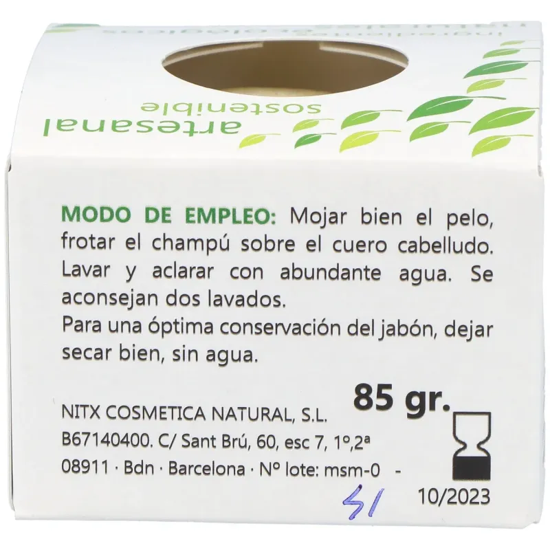 Nitx champú sólido nutritivo 85g | Farmacia Barata