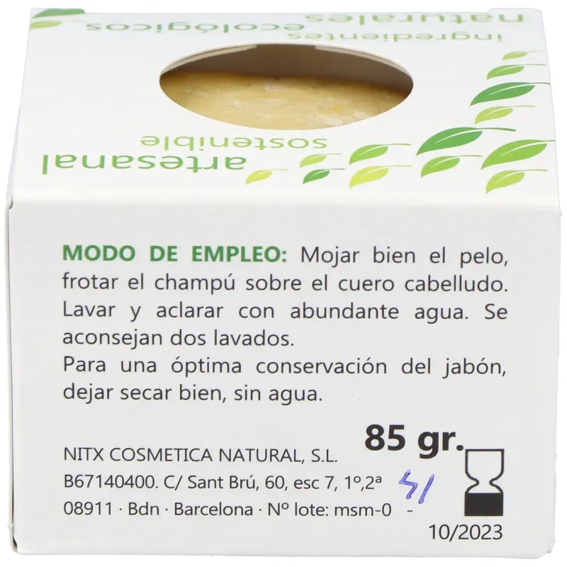 Nitx champu solido regenerador 85g | Farmacia Barata
