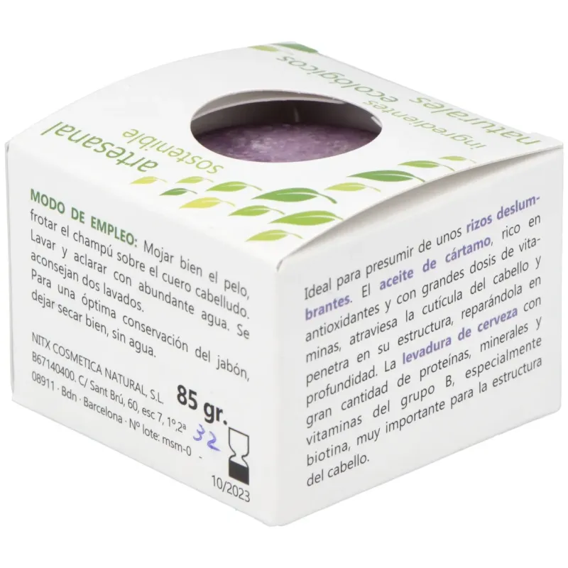 Nitx champu solido rizos 85g | Farmacia Barata