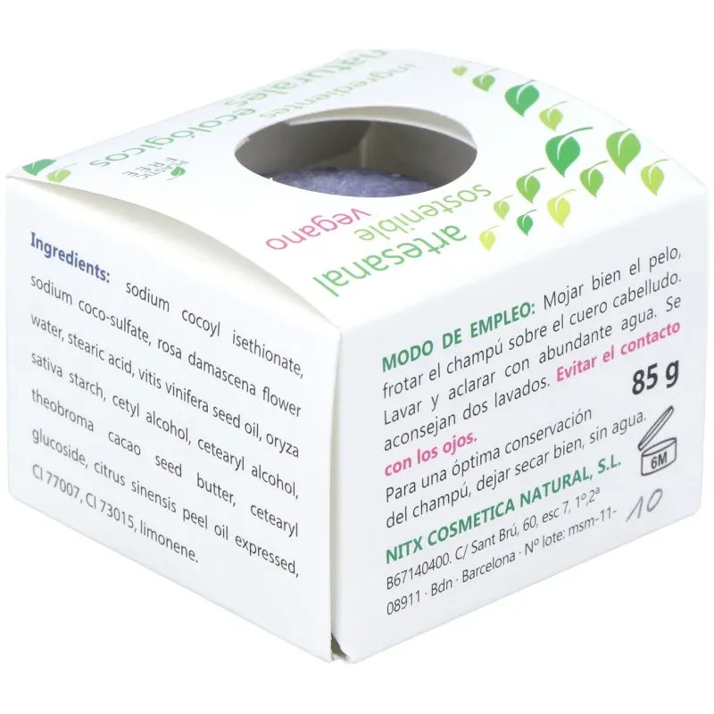 Nitx champú sólido cabellos blancos 85g | Farmacia Barata