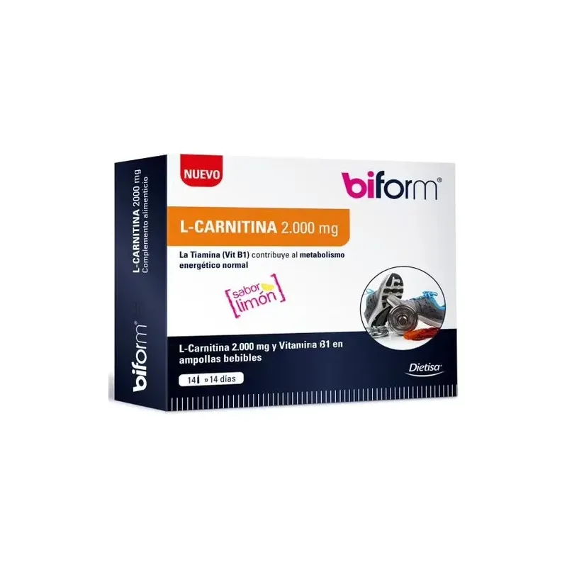 Biform l-carnitina 2000mg. 14viales | Farmacia Barata