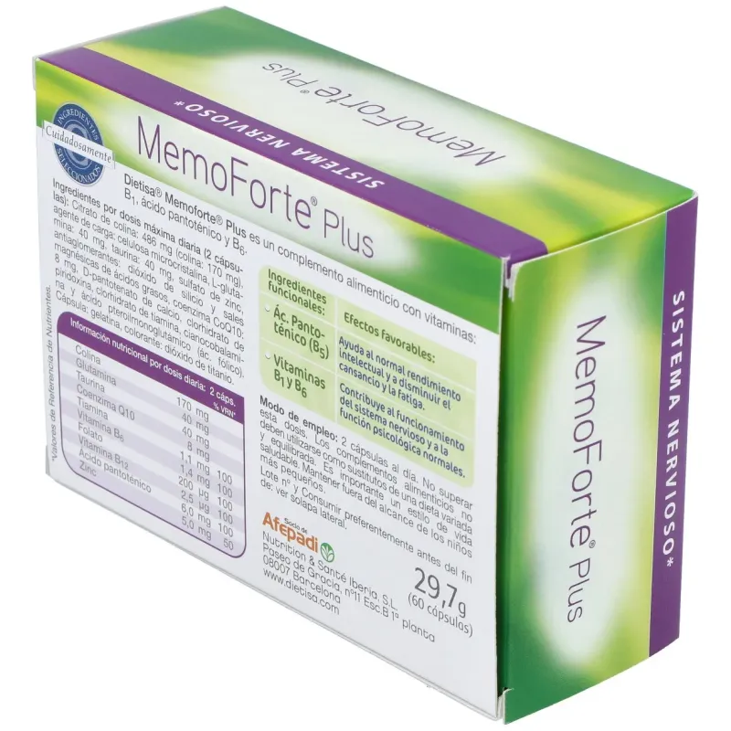 Dietisa memoforte plus 60cap | Farmacia Barata Dietisa memoforte plus 60cap | Farmacia Barata