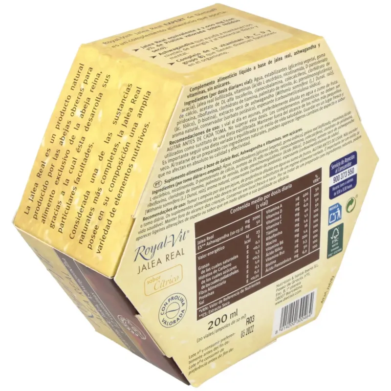 Jalea real royal vit expert sin azucar 20viales | Farmacia Barata Jalea real royal vit expert sin azucar 20viales | Farmacia Barata