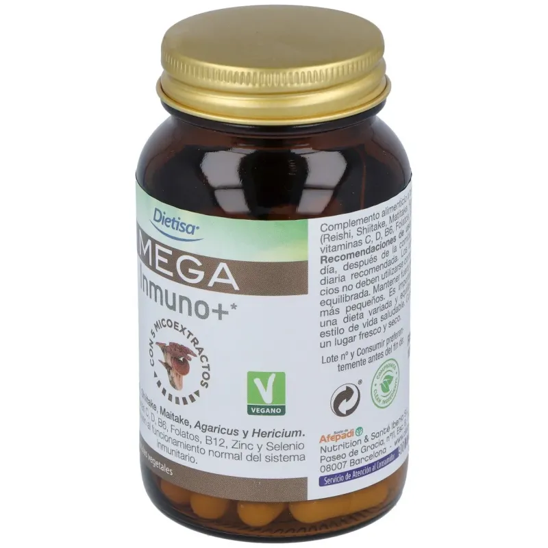 Dietisa mega immuno + 60 caps | Farmacia Barata