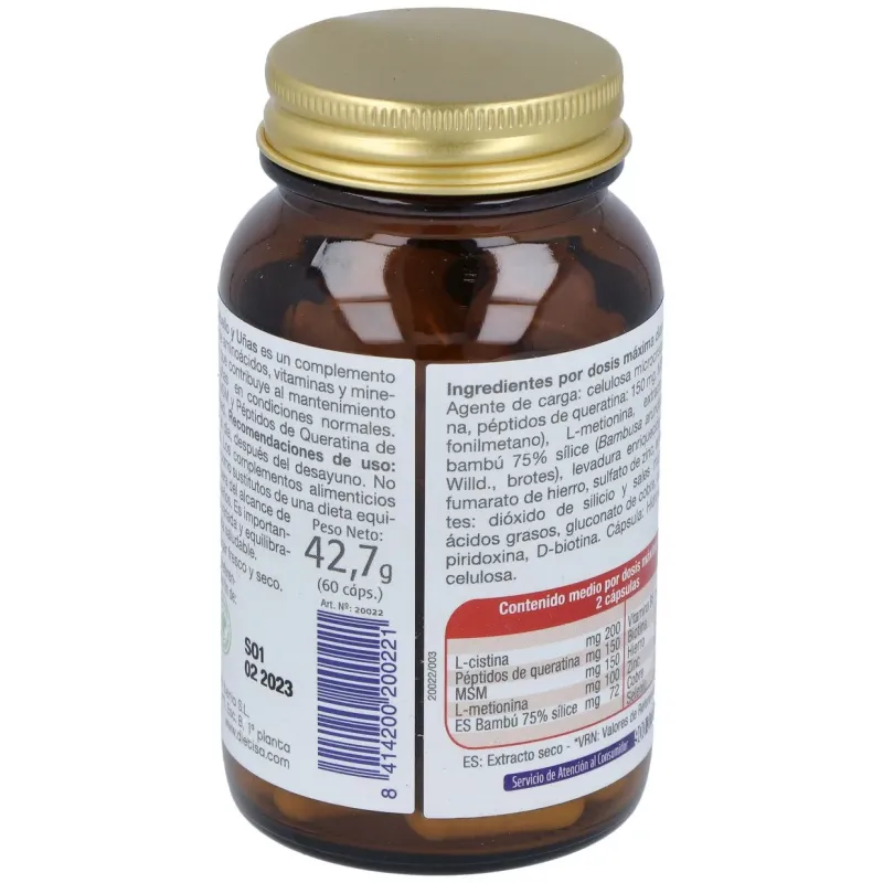 Dietisa mega cabello y uñas 60caps | Farmacia Barata