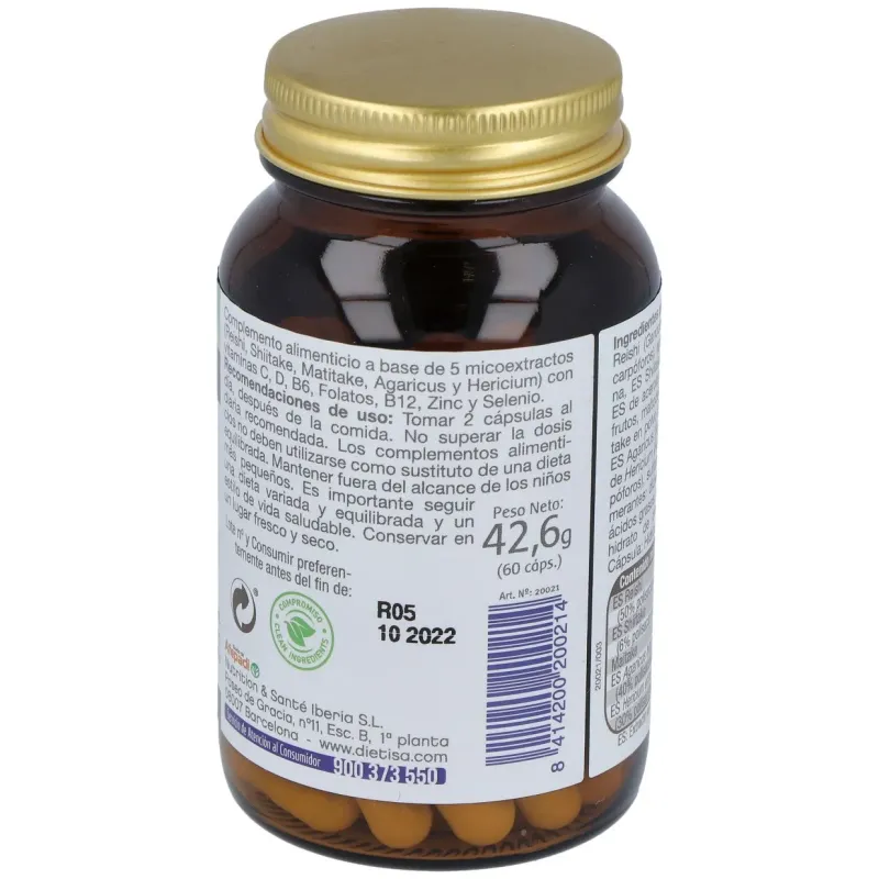 Dietisa mega immuno + 60 caps | Farmacia Barata