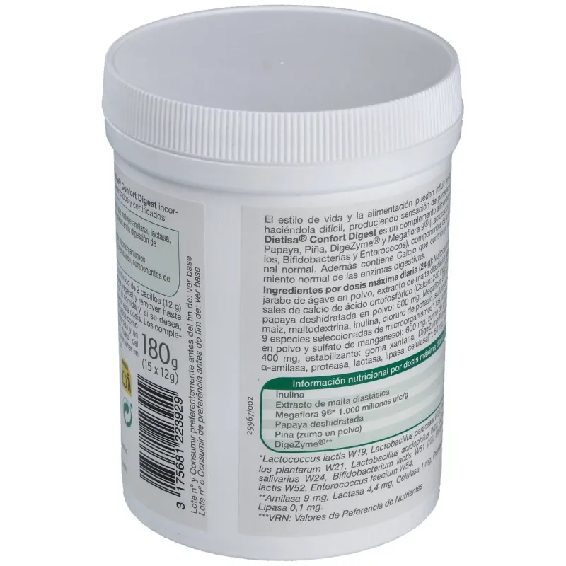 Dietisa confort digest con papaya 180g | Farmacia Barata