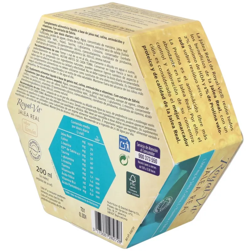 Jalea real royal vit mente activa 20viales | Farmacia Barata