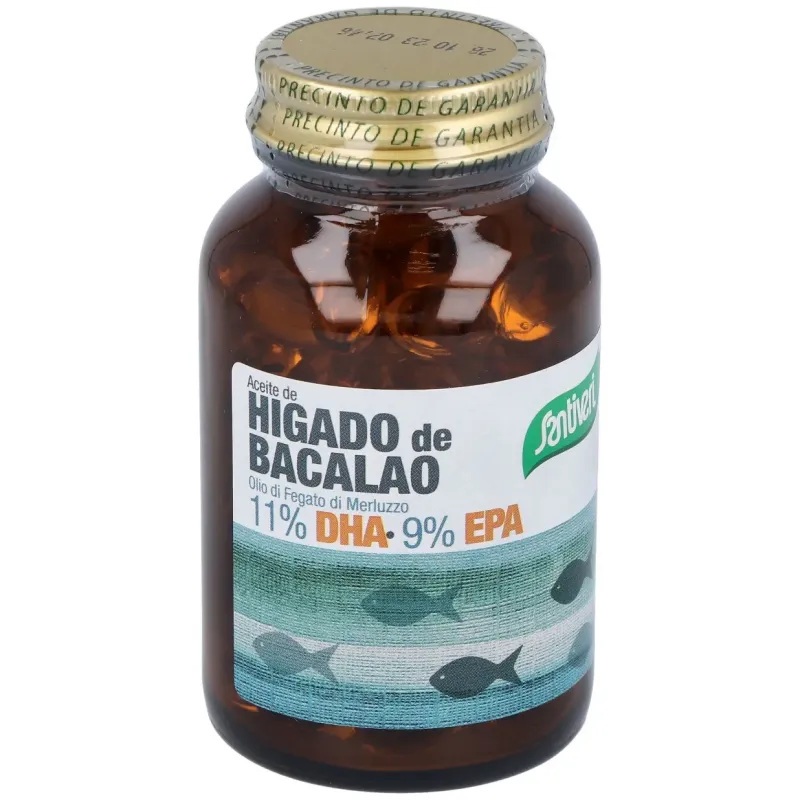 Santiveri aceite higado bacalao 120perl | Farmacia Barata
