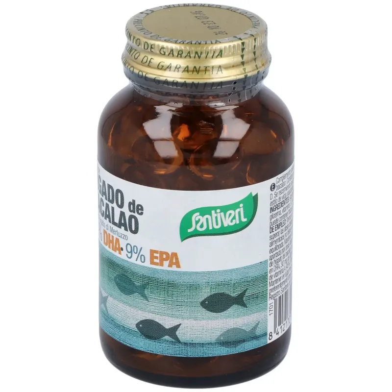 Santiveri aceite higado bacalao 120perl | Farmacia Barata