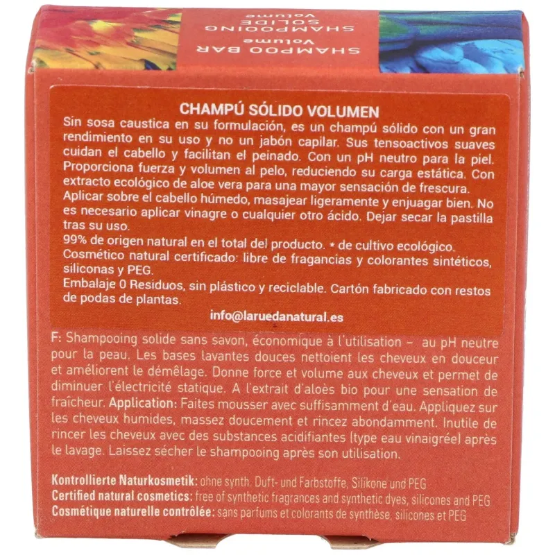 Champu solido volumen 100gr. | Farmacia Barata
