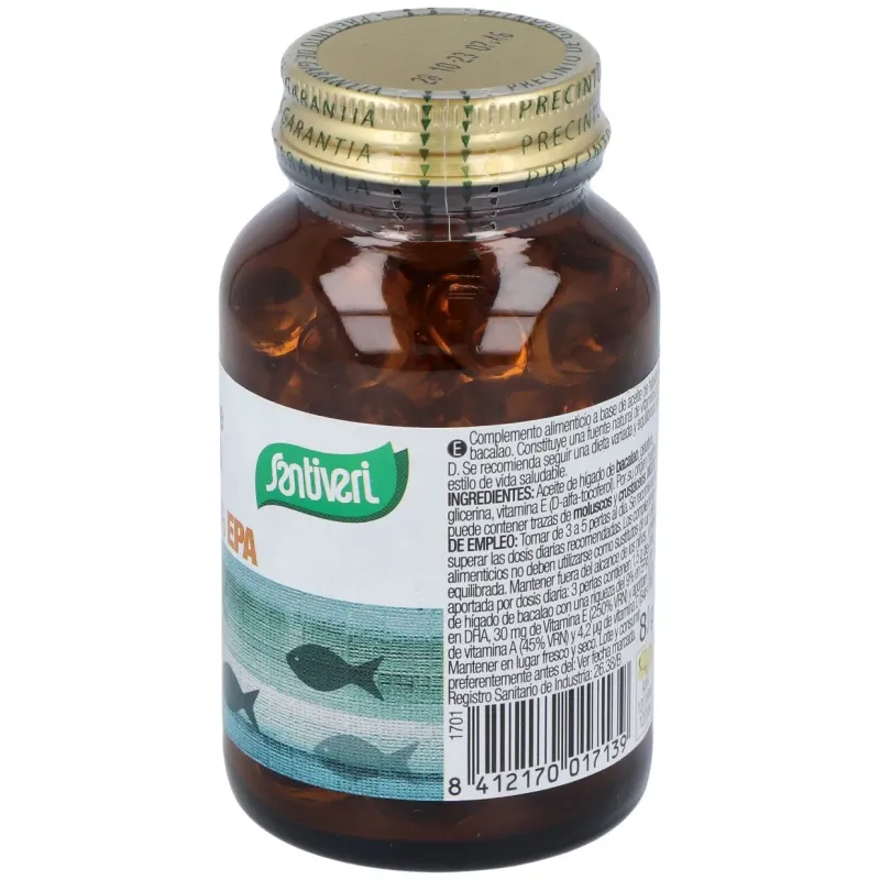 Santiveri aceite higado bacalao 120perl | Farmacia Barata