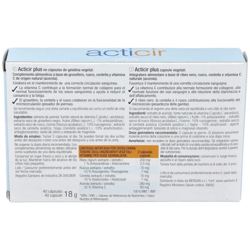 Acticir plus 40cap. | Farmacia Barata