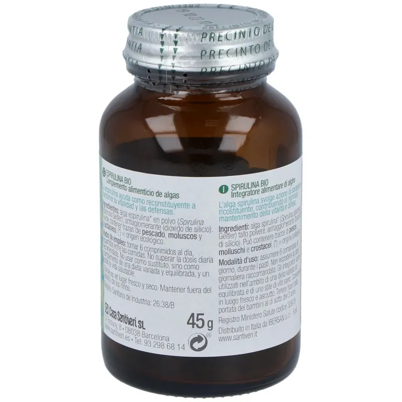 Santiveri quanticum alga espirulina comp. 45gr. | Farmacia Barata