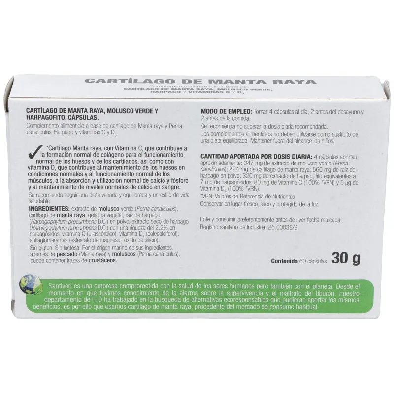 Artrosin cartilago manta raya 60cap. | Farmacia Barata