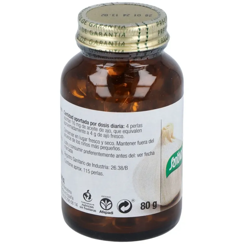 Santiveri aceite de ajo perlas 115 | Farmacia Barata