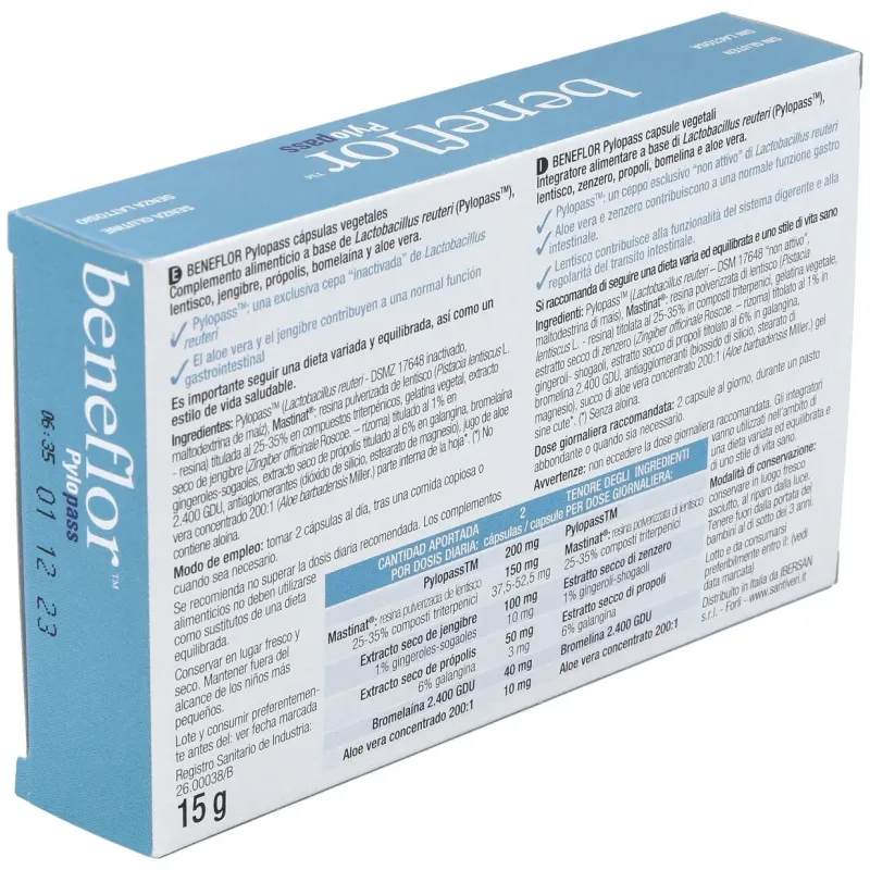 Santiveri beneflor pylopass capsulas | Farmacia Barata