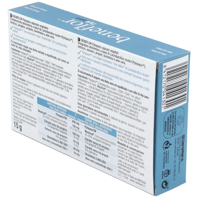 Santiveri beneflor pylopass capsulas | Farmacia Barata