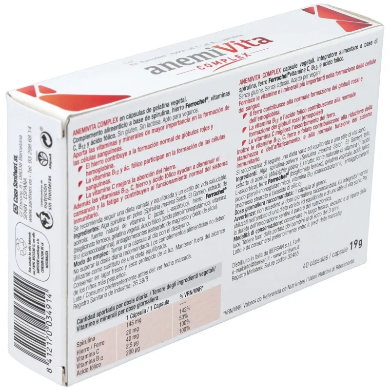 Anemivita complex 40cap. | Farmacia Barata