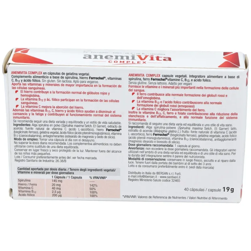 Anemivita complex 40cap. | Farmacia Barata