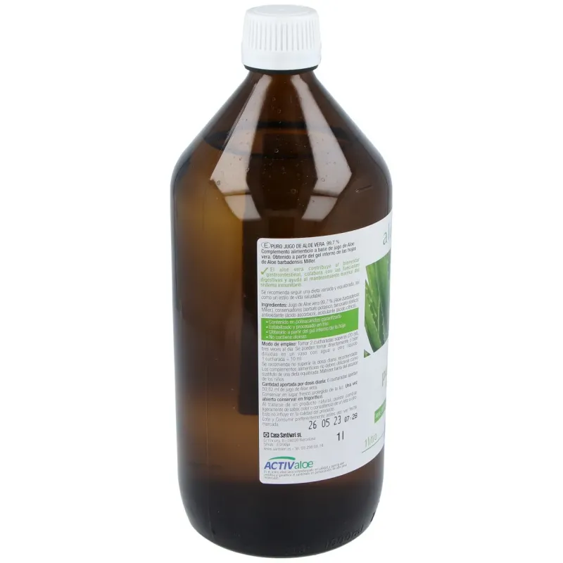 Puro jugo aloe vera 100% 1litro | Farmacia Barata