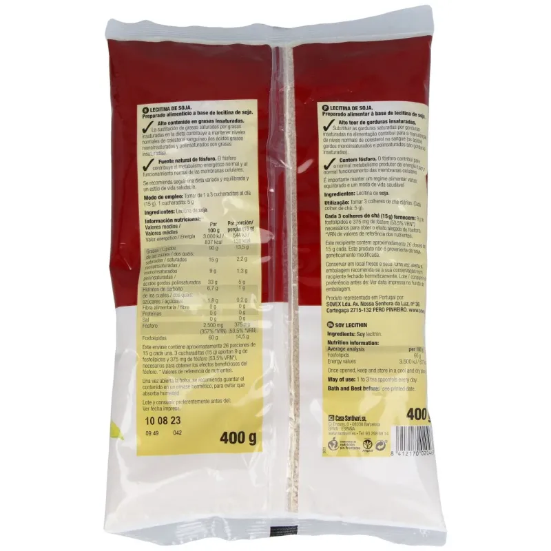 Santiveri lecitina bolsa de 400 gr. | Farmacia Barata