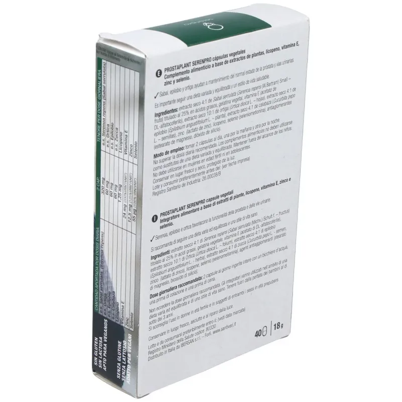 Santiveri prostaplan serenpro 40cap | Farmacia Barata