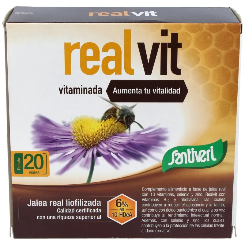 Santiveri realvit vitaminada 20 viales | Farmacia Barata