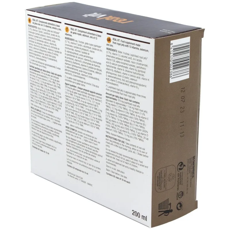 Santiveri realvit vitaminada 20 viales | Farmacia Barata