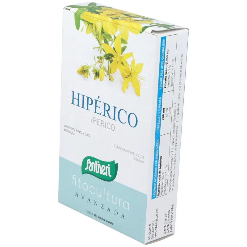 Santiveri plantas fit hipérico 40caps | Farmacia Barata