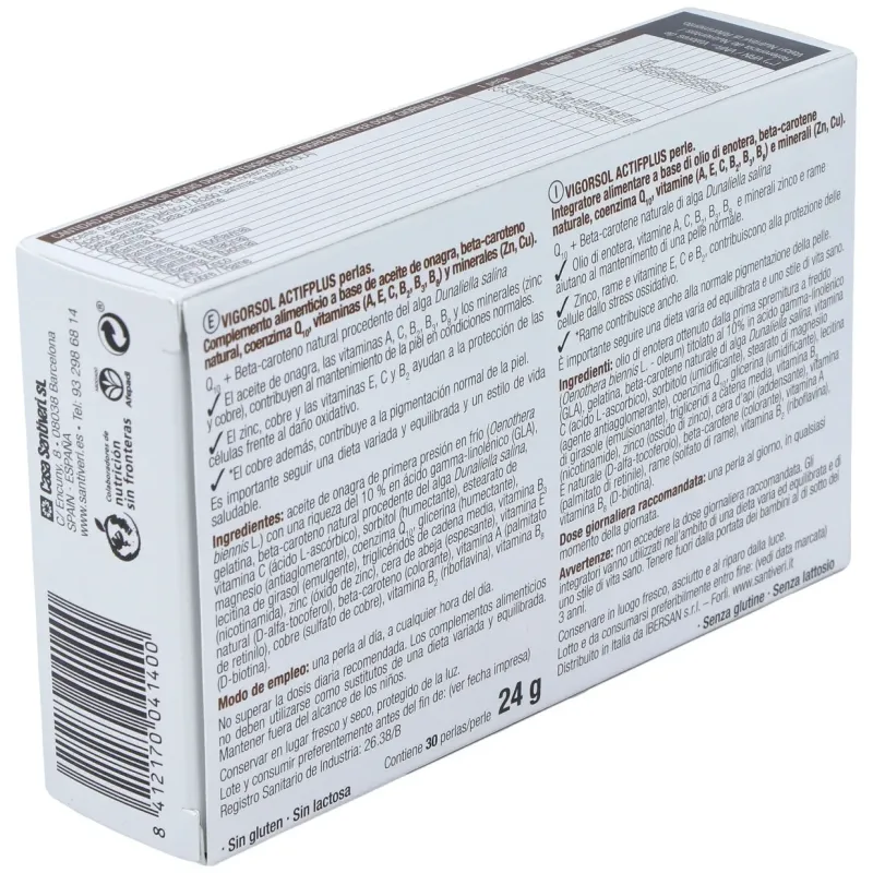 Santiveri vigorsol total 30 perlas | Farmacia Barata