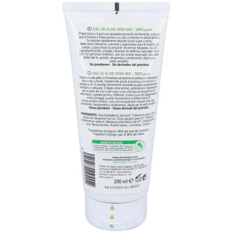 Santiveri gel aloe vera bio 200ml | Farmacia Barata Santiveri gel aloe vera bio 200ml | Farmacia Barata