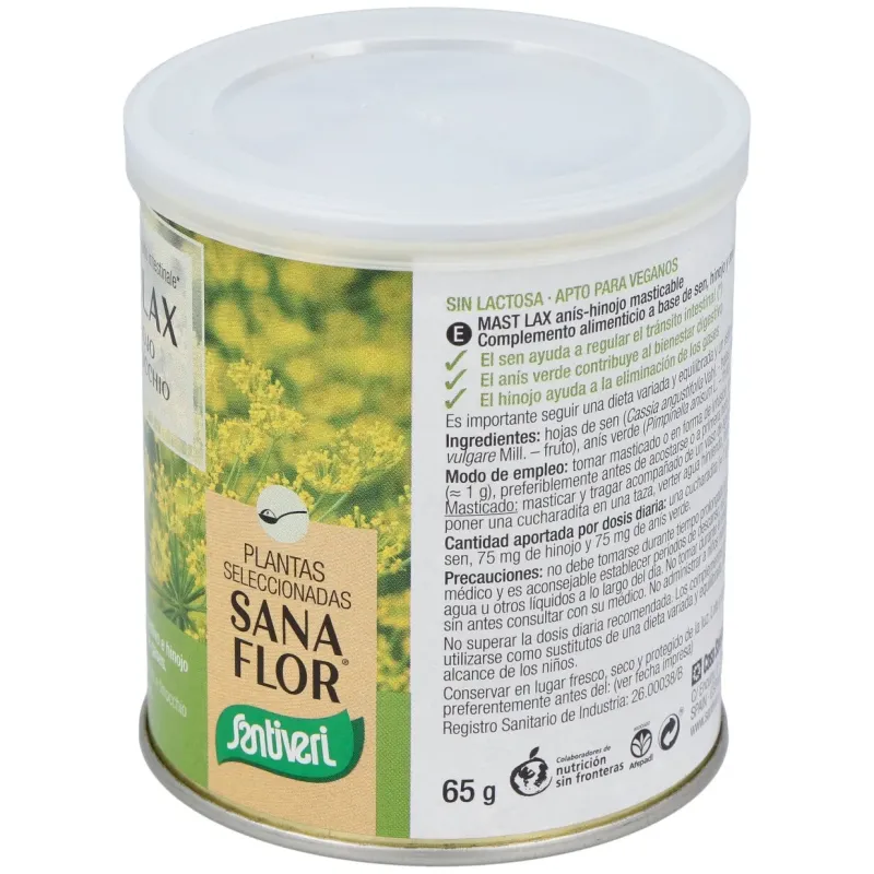Santiveri sanaflor bote mast-lax gases 65gr | Farmacia Barata