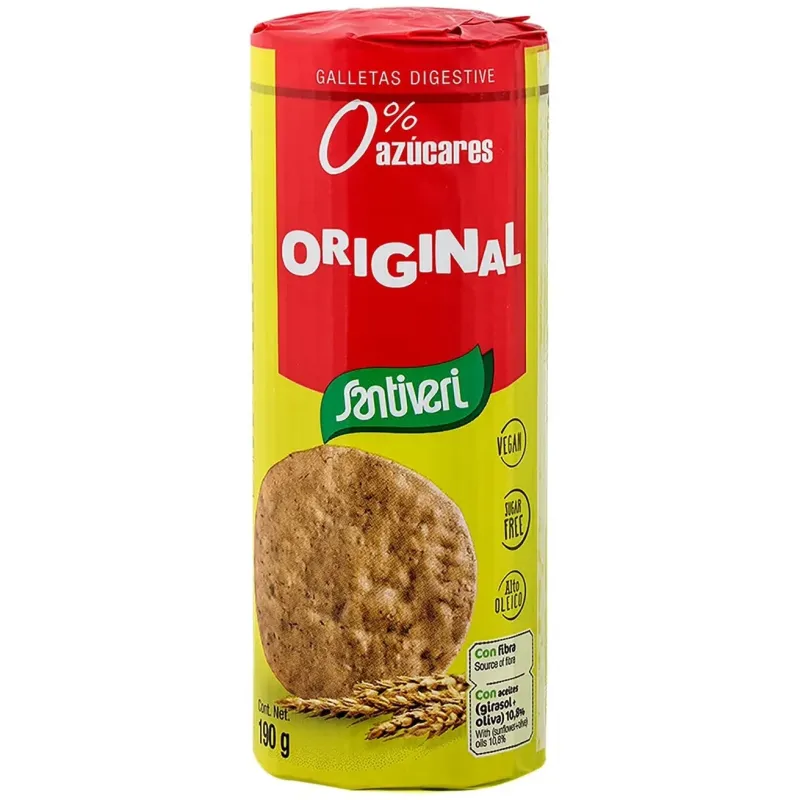 Galletas digestive 0% azucar 190gr. | Farmacia Barata