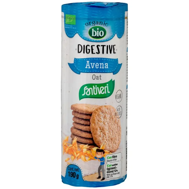 Santiveri galletas digestive avena bio 190g | Farmacia Barata