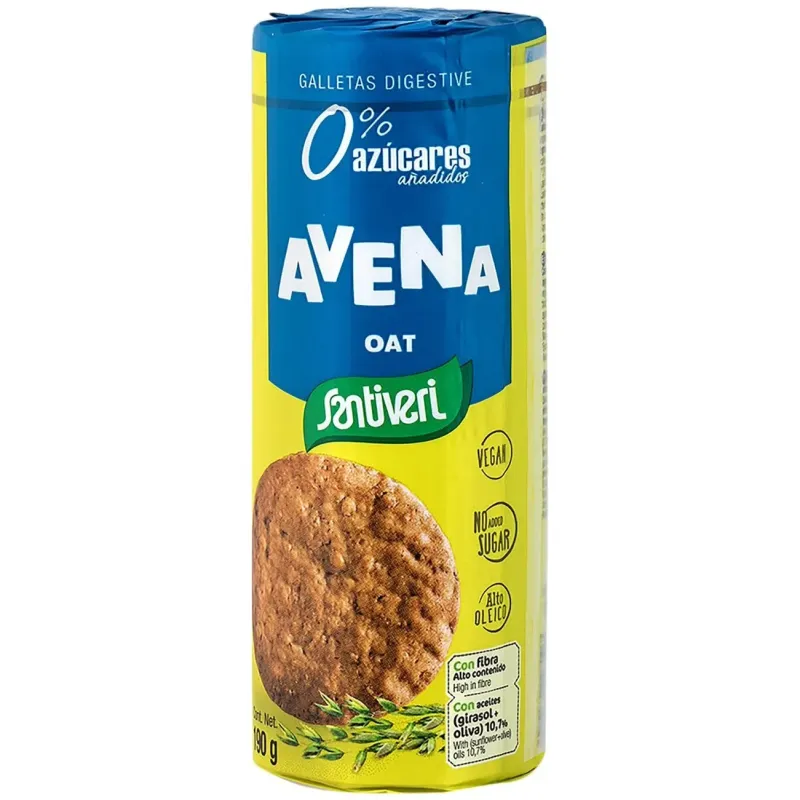 Galletas digestive avena 0% azucares 190gr. | Farmacia Barata