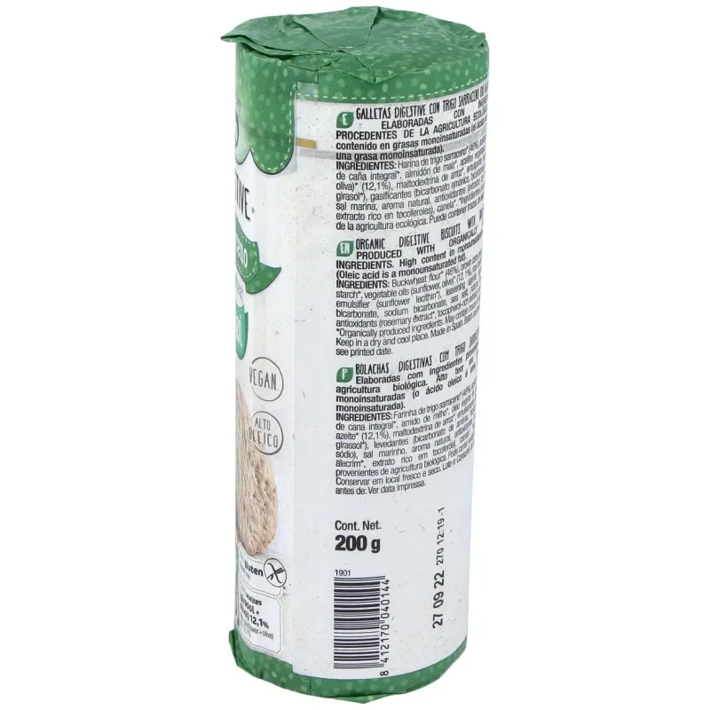 Santiveri galletas digestive sarraceno bio 200g | Farmacia Barata