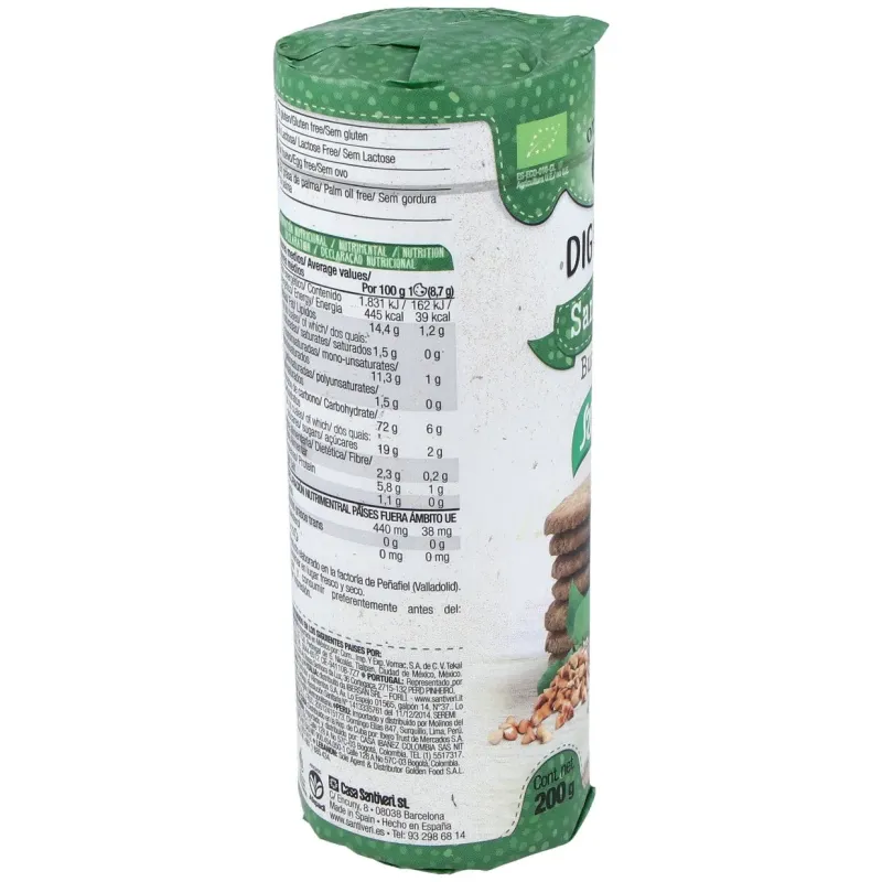 Santiveri galletas digestive sarraceno bio 200g | Farmacia Barata